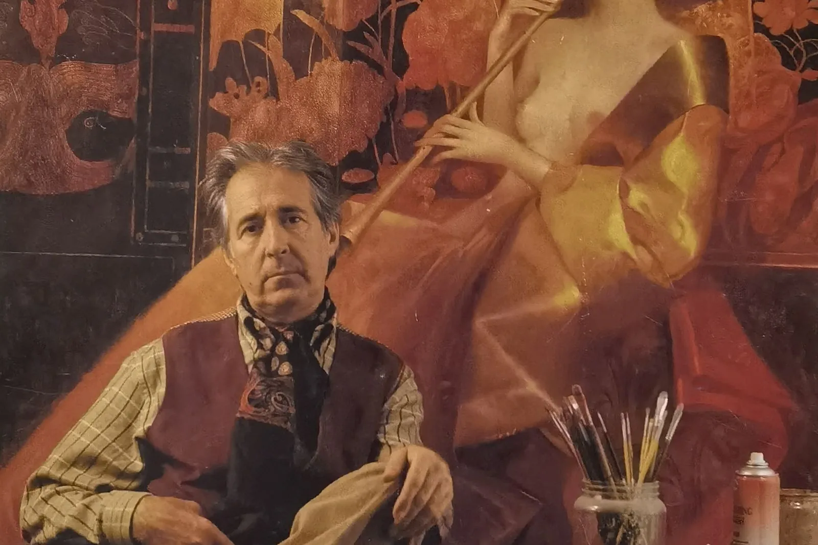 Félix Mas in his studio